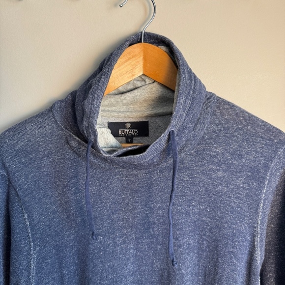 Buffalo David Bitton Women's Criss-Cross Mock Hoodie Sweatshirt Purple Large - Picture 7 of 16